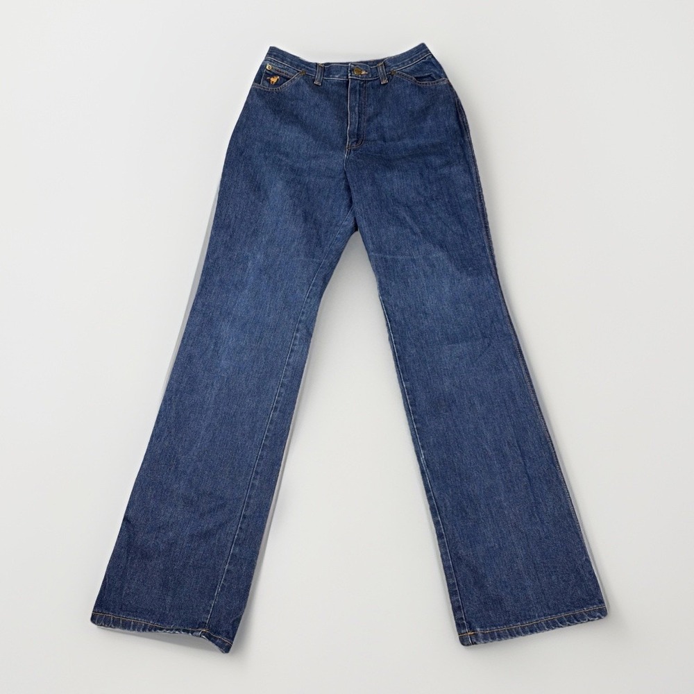 Wrangler No-Fault Denims Jeans Womens 12 Blue Vintage High Rise Flare USA